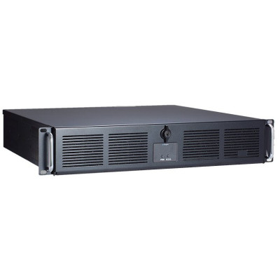 Axiomtek AX61223TM 2U Rackmount Chassis for ATX/Micro ATX Motherboard, black, w/o power supply